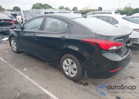 2016 Hyundai Elantra Se from USA, damaged, VIN 5NPDH4AE2GH668598